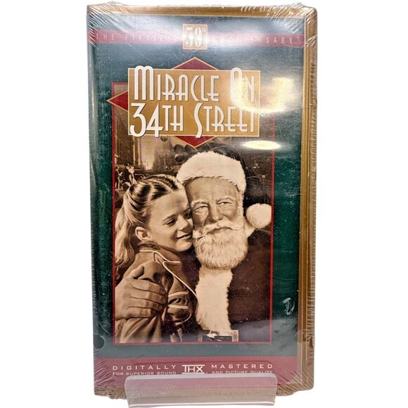 Miracle On 34th Street 50th Anniversary Digitally THX Mastered VHS Sealed New - Picture 3 of 5